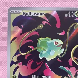 Pokemon Mega Evolutions Bulbasaur IR 133/132 Illustration Rare IR Card - Image 4