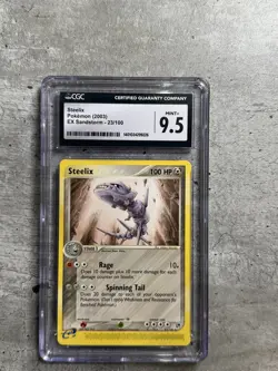 Pokemon Card Steelix Rare CGC 9.5 Mint+, e-Reader EX Sandstorm 23/100, 2003 (1) - Image 1