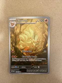 Ninetales 199/197 Pokemon TCG S&V Obsidian Flames Holo Illustration Rare Card - Image 1