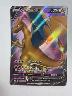 Charizard V SWSH050 - NM Full Art Promo Pokemon Card - Image 1