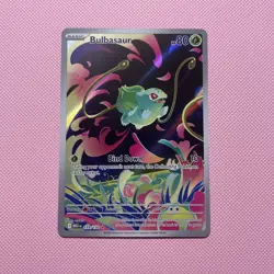 Pokemon Mega Evolutions Bulbasaur IR 133/132 Illustration Rare IR Card - Image 1
