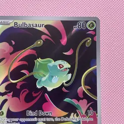 Pokemon Mega Evolutions Bulbasaur IR 133/132 Illustration Rare IR Card - Image 3