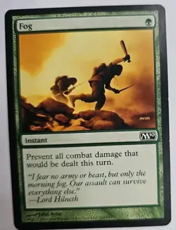 MTG Magic The Gathering Card Fog Instant Green M10 - Image 1