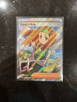 Pokemon TCG Daisy's Help Scarlet & Violet Trainer Holo Ultra Rare Card 195/165 - Image 1