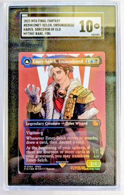 MTG FINAL FANTASY MYTHIC FOIL Emet-Selch, Unsundered SGC GRADE 10 - Image 1
