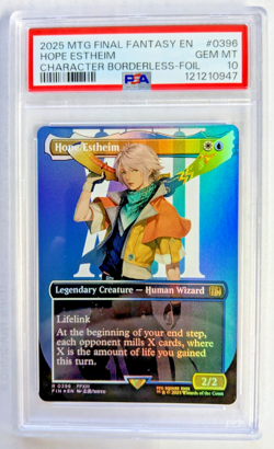 MTG FINAL FANTASY CHARACTER BORDERLESS FOIL Hope Estheim PSA GRADE 10 - Image 1
