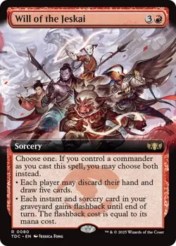 Will of the Jeskai (Extended Art) [Tarkir: Dragonstorm Commander] Magic MTG - Image 1