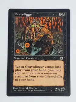 MTG Gravedigger (Portal/Black/U) - BGM - Image 1