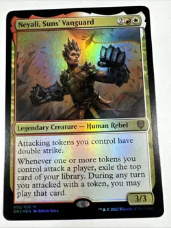 MTG Neyali, Suns’ Vanguard {Foil} Mythic #2 Phyrexia: All Will Be One Commander - Image 1