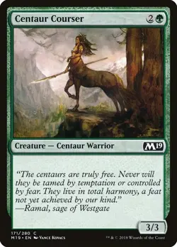 Centaur Courser 4x FOIL M19 MTG Core Set 2019 Common MINT green - Image 1