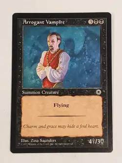 MTG Arrogant Vampire (Portal/Black/U) - BGM - Image 1