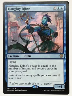 Haughty Djinn NM Dominaria United 052/281 Magic: The Gathering MTG Regular - Image 1