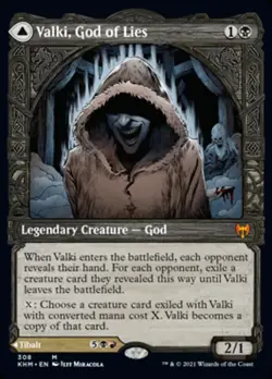 Valki, God of Lies // Tibalt, Cosmic Impostor (Showcase) [Kaldheim] Magic MTG - Image 1