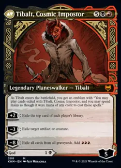 Valki, God of Lies // Tibalt, Cosmic Impostor (Showcase) [Kaldheim] Magic MTG - Image 2