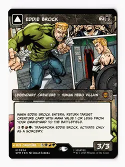 Eddie Brock (Borderless) (Foil) 0224 (M) MTG Marvel's Spider-Man (SPM) - Image 1