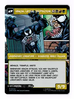 Eddie Brock (Borderless) (Foil) 0224 (M) MTG Marvel's Spider-Man (SPM) - Image 2
