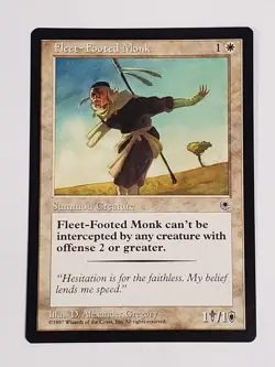 MTG Fleet-Footed Monk (Portal/White/C) - BGM - Image 1