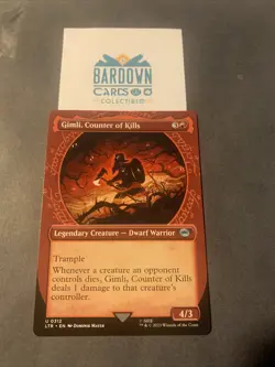 MTG Gimli, Counter of Kills Showcase Borderless ** LTR ** English (NM) - Image 1
