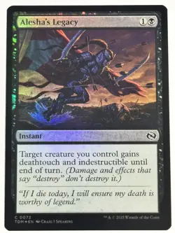 Alesha's Legacy FOIL Tarkir: Dragonstorm 72 NM Magic MTG - Image 1