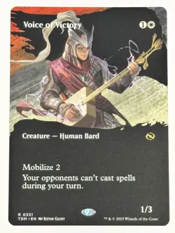 Voice of Victory (Borderless) Tarkir: Dragonstorm 331 NM Magic MTG - Image 1