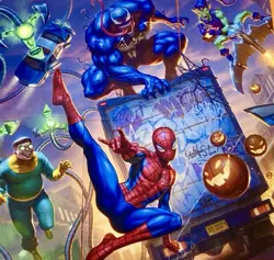 MTG Spider-Man Art Series Scene Complete Continuous Set SEALED NEW Magic TCG NM - Image 1