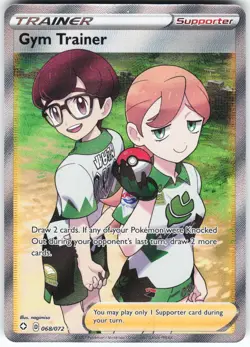 Gym Trainer (Full Art) 068/072 Pokemon Shining Fates Holo Ultra Rare NM - Image 1