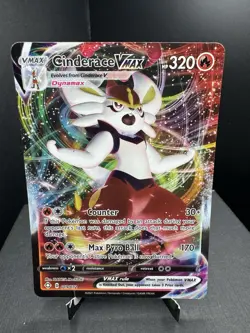 Pokemon TCG SWSH Shining Fates Cinderace VMAX 019/072 Ultra Rare Holo NM! - Image 1