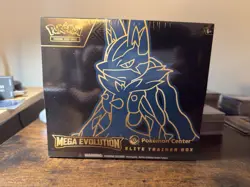 SEALED Pokemon Center Mega Evolution ETB Mega Lucario IN HAND - Image 1