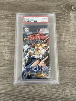 RARE Yugioh 2001 Japanese Spell of Mask Sealed Pack PSA 10 Gem Mint Low Pop - Image 1