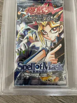RARE Yugioh 2001 Japanese Spell of Mask Sealed Pack PSA 10 Gem Mint Low Pop - Image 5