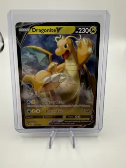 Pokemon TCG Dragonite V Pokemon Go 49/78 Full Art Ultra Holo Rare Card NM 2022 - Image 1