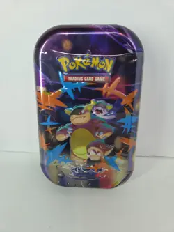 Pokemon TCG: Mega Evolution Factory Sealed Tin IN HAND x2 Packs Cards Stickers - Image 1