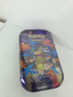 Pokemon TCG: Mega Evolution Factory Sealed Tin IN HAND x2 Packs Cards Stickers - Image 4
