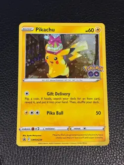 SWSH234 Pikachu : Black Star Promo Card : Holo Rare Pokemon Trading Card Game LP - Image 1