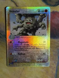 Graveler 30/97 Ex Dragon Vintage Reverse Holo Foil 2003 Pokemon Card - Image 3