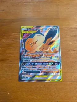 Pokemon Eevee and Snorlax GX Tag Team Promo Card SM169 Ungraded - Image 1