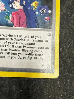 Sabrina's ESP 117/132 - Gym Heroes Vintage Pokemon Card MP - Image 3