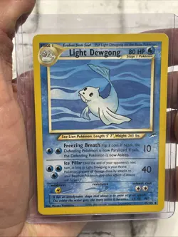 Pokemon TCG Light Dewgong 45/105 Neo Destiny Non Holo LP Pokemon Card WOTC Vtg - Image 1