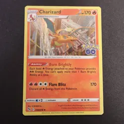 Charizard 010/078 Holo Rare Pokemon GO Sword & Shield Pokemon TCG Card NM - Image 1