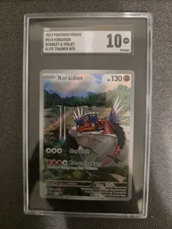 Koraidon SVP014 Scarlet & Violet ETB Promo Pokemon TCG Card SGC 10 English 2023 - Image 1