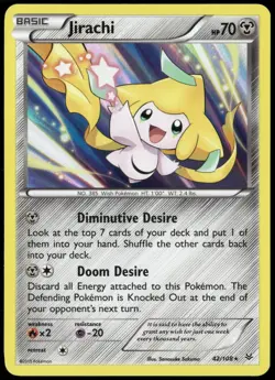 Jirachi 42/108 Roaring Skies Holo Rare Pokemon Card Near Mint-1 - Image 1
