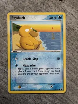 Pokemon Card Psyduck EX Team Rocket Returns 70/109 - NM - Image 1