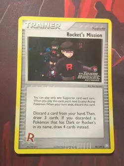 Pokemon Card - Rocket's Mission Team Rocket Returns 88/109 Reverse Holo Stamped - Image 1