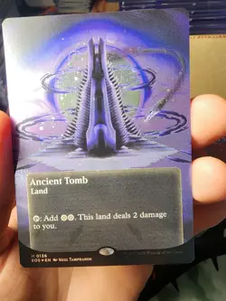 Ancient Tomb (0136) (Borderless) (Galaxy Foil) Edge of Eternities: Stellar... - Image 1