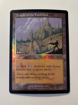 Temple of the False God - MTG Magic The Gathering WOTC Retro Frame Foil 11/30 NM - Image 1