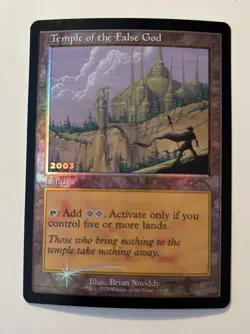 Temple of the False God - MTG Magic The Gathering WOTC Retro Frame Foil 11/30 NM - Image 2