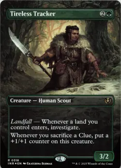 Tireless Tracker (Borderless) - FOIL - R Innistrad Remastered 318 - MTG - Image 1