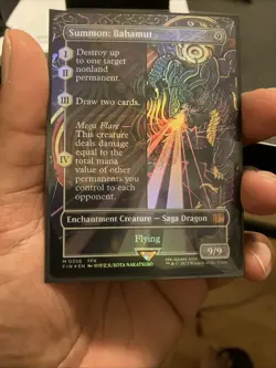 Summon: Bahamut (Borderless) Final Fantasy Foil - Image 1