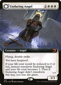 Enduring Angel Extended Art Regular - Innistrad: Midnight Hunt MTG-NM - Image 1