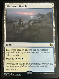 1x Deserted Beach - Innistrad: Midnight Hunt (MID) Magic MTG - Image 1